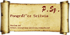 Pongrácz Szilvia névjegykártya